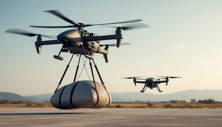 découvrez pourquoi les hélicoptères télépilotés sont mieux adaptés que les quadricoptères au transport de charges asymétriques.