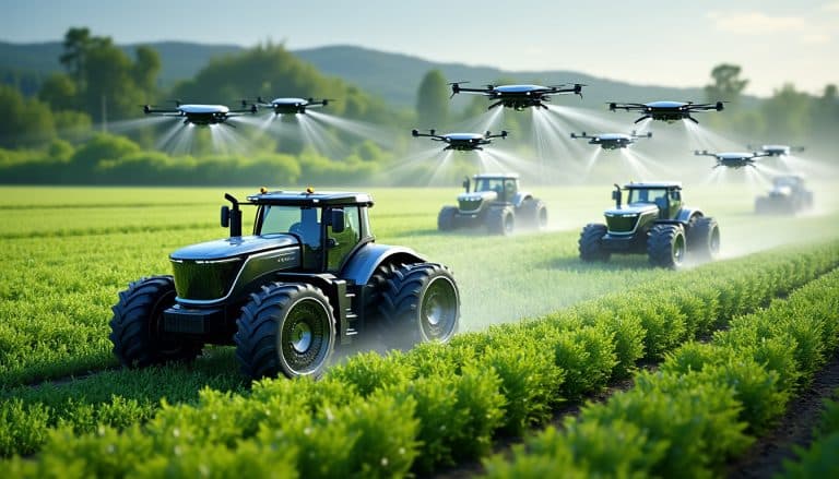 découvrez comment les tracteurs autonomes connectés collaborent avec les drones pour optimiser l'arrosage des cultures, alliant technologie et efficacité agricole.